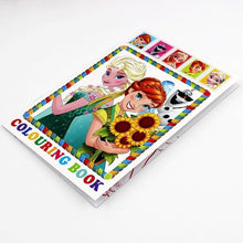 Load image into Gallery viewer, 8 Style Snow Princess Girls Coloring Book Sticker Book For kids Children Adults colouring Painting Drawing story color art books
